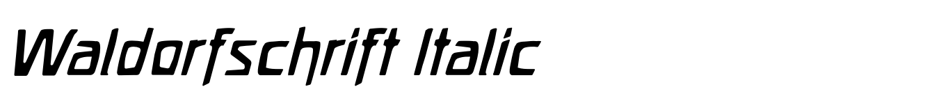 Waldorfschrift Italic
